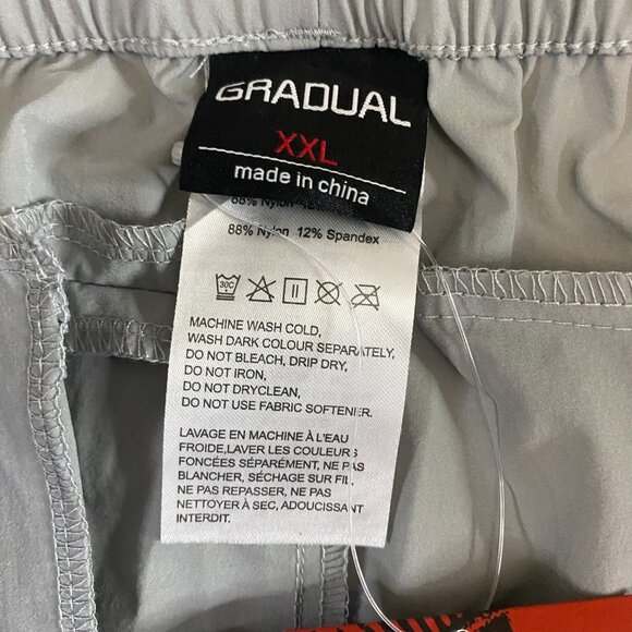 NWT Gradual Pants Joggers Mens XXL Gray Athletic Stretch Comfort Drawstring - Picture 6 of 10